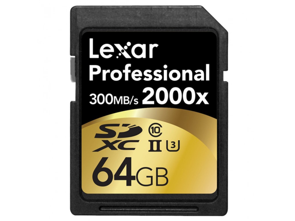 64GB LEXAR PRO 2000X SDHC UHS-II U3