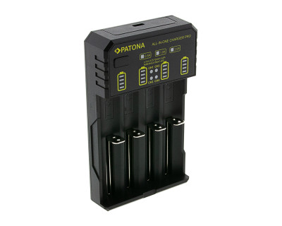 USB charger per batterie AAA, AA, CR123A, 14500, 16340, 18650, 22650, 26650