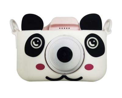BLS-X200 Fotocamera per bambini rosa + cover Panda