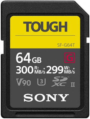 SD XC 64GB TOUGH UHS-II U3 300MB lettura/299MB scrittura 4K serie G